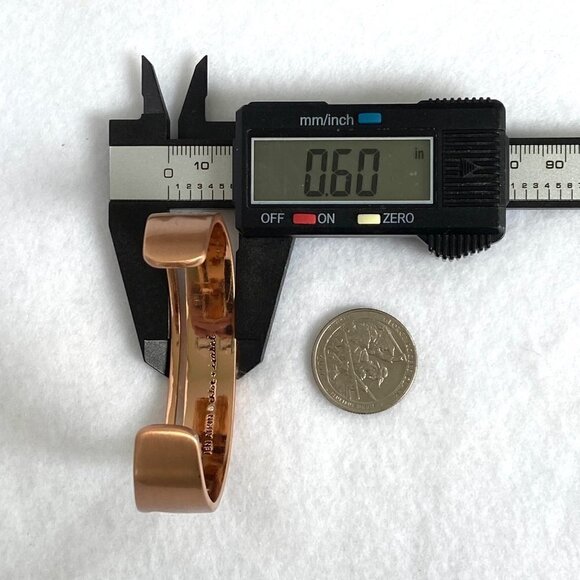 Chloe + Isabel Jen Atkin Collab Brushed Finish Copper Cuff Bracelet 6.5" - Picture 14 of 16